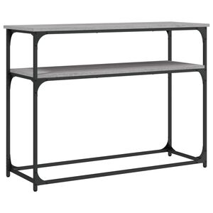 vidaXL Konsolentisch Grau Sonoma 100x35,5x75 cm Holzwerkstoff