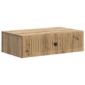 vidaXL Wandmontierter Beistelltisch 59 x 34,5 x 17 cm Holzwerkstoff