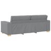 vidaXL Sofa 3 pcs Hellgrau 220 x 80 x 84 cm Leinenmischgewebe