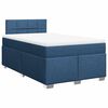 vidaXL Boxspringbett mit Matratze Blau 120x190 cm Stoff