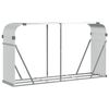 vidaXL Kaminholzunterstand Silbern 180x45x100 cm Verzinkter Stahl