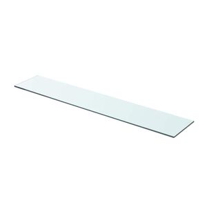 vidaXL Regalboden Glas Transparent 80x15 cm