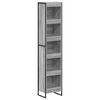 vidaXL B&uuml;cherregal 40 x 30 x 189,5 cm Holzwerkstoff Graues Sonoma