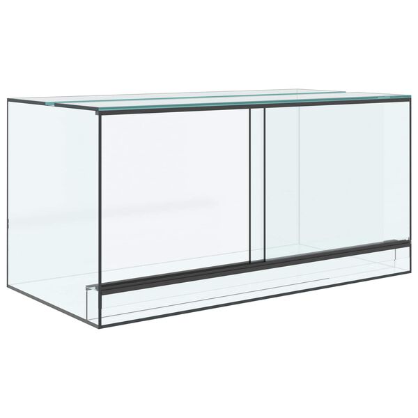 vidaXL Terrarium mit Speicher Transparent 80 x 40 x 40 cm Glas