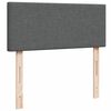 vidaXL Boxspringbett mit Matratze Dunkelgrau 120x190 cm Stoff