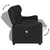 vidaXL 3-Sitzer Massagesessel Schwarz Stoff