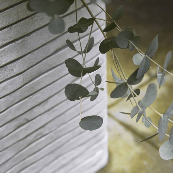 Capi Blumentopf Nature Row Quadratisch 40x40 cm Elfenbein KRWI903