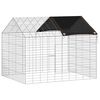vidaXL Hasenk&auml;fig Silber 100 x 78 x 78 cm Verzinkter Stahl
