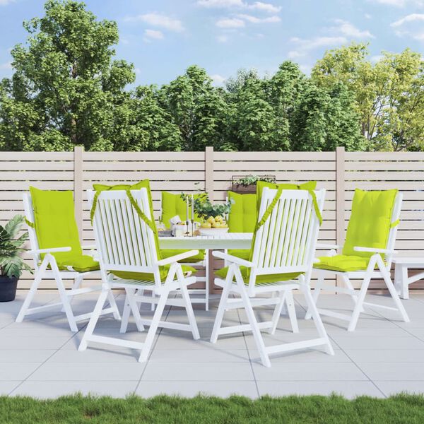 vidaXL Hochlehner-Auflagen 6 Stk. Knallgr&uuml;n Oxford-Gewebe