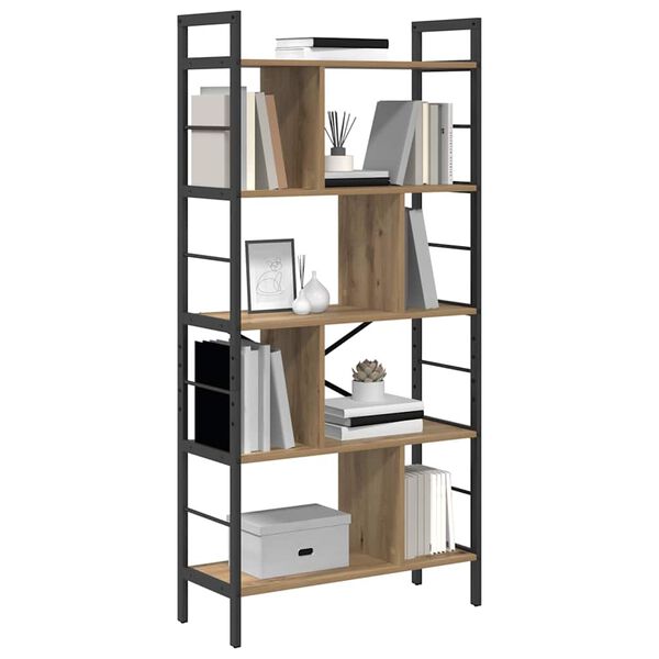 vidaXL B&uuml;cherregal Artisan-Eiche 75 x 30 x 156 cm Holzwerkstoff