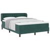 vidaXL Boxspringbett mit Kopfteil Dunkelgr&uuml;n 140 x 200 cm Samt