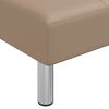 vidaXL Schlafsofa in L-Form Cappuccino-Braun 255x140x70 cm Kunstleder