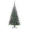 vidaXL Weihnachtsbaum mit 150 LEDs mit St&auml;nder Gr&uuml;n 120 cm PVC