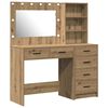 vidaXL Schminktisch mit Regal Braun 78,5 x 41 x 135 cm Holzwerkstoff