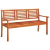vidaXL Gartenbank 3-Sitzer 150 cm Massivholz Eukalyptus