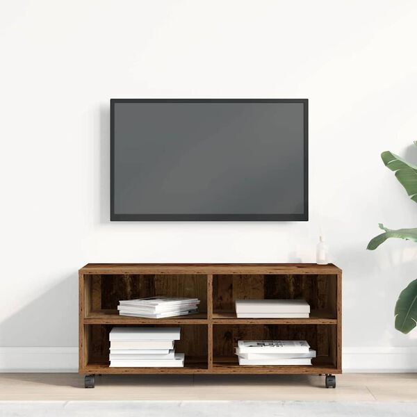 vidaXL TV-Schränk Braun 90 x 35 x 40,5 cm Holzwerkstoff