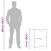 vidaXL Schuhschrank R&auml;uchereiche 63x24x81 cm Holzwerkstoff