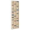 vidaXL Wanddisplay-Case mit Regal Beige 30 x 4,5 x 96 cm Holzwerkstoff