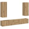 vidaXL TV-Wandschr&auml;nke 5 Stk. Artisan-Eiche Holzwerkstoff