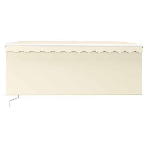 vidaXL Markise Manuell Einziehbar mit Rollo 3x2,5 m Creme