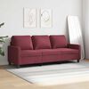 vidaXL 3-Sitzer-Sofa Weinrot 180 cm Stoff