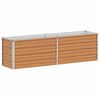 vidaXL Garten-Hochbeet 160x40x45 cm Verzinkter Stahl Silber
