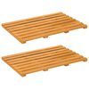 vidaXL Badematte Braun 56 x 37 x 2,5 cm Massivholz Akazie