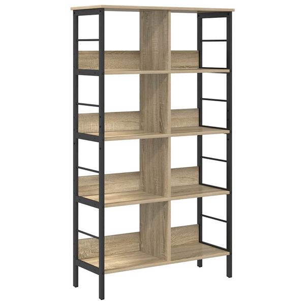vidaXL B&uuml;cherregal Sonoma-Eiche 82 x 32 x 144,5 cm Holzwerkstoff
