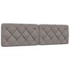 vidaXL Bett mit Matratze Taupe 200x200 cm Stoff