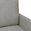 vidaXL Sofas mit Kissen 110cm Hellgrau Sperrholz