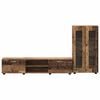 vidaXL TV-Schrankset mit Schubladen mit Regal Altholz Holzwerkstoff