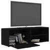 vidaXL TV-Schrank Schwarz 120x34x37 cm Holzwerkstoff