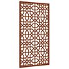 vidaXL Garten-Wanddeko 105x55 cm Cortenstahl Maurisches Design
