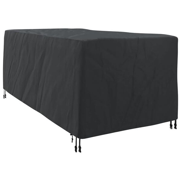 vidaXL Loungerh&uuml;lle Uni Schwarz 205 x 100 x 70 cm Stoff