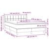 vidaXL Boxspringbett mit Matratze Rosa 140x210 cm Samt