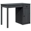 vidaXL Schreibtisch Grau 100x50x75 cm Massivholz Kiefer
