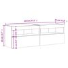 vidaXL TV-Wandschr&auml;nke mit LED-Leuchten 2 Stk. Braun Eichen-Optik