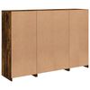 vidaXL Sideboards mit LED-Leuchten 3 Stk. Räuchereiche Holzwerkstoff