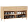 vidaXL Schuhbank Sonoma-Eiche 102x35x55 cm Holzwerkstoff