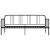 vidaXL Schlafsofa Bettgestell Schwarz Metall 90x200 cm