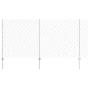 vidaXL Kettenzaun mit Pfosten 25 x 1,2 m (B x H) Feuerverzinkter Stahl