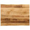 vidaXL Tischplatte mit Baumkante 70x60x3,8 cm Raues Mango Massivholz