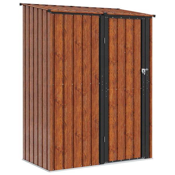 vidaXL Gartenh&uuml;tten Braun 153,5 x 86 x 200 cm Metall
