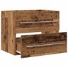 vidaXL Waschbeckenunterschrank Altholz-Optik 60x38,5x48 cm