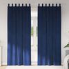 vidaXL Verdunkelungsvorh&auml;nge 2 pcs Dunkelblau 140 x 260 cm Samt