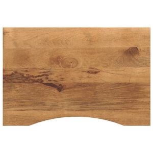 vidaXL Schreibtischplatte mit Aussparung 80x60x2,5 cm Massivholz Mango