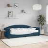vidaXL Tagesbett mit Matratze Blau 80x200 cm Samt