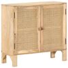 vidaXL Sideboard 80x30x73 cm Mango Massivholz und Rohrgeflecht