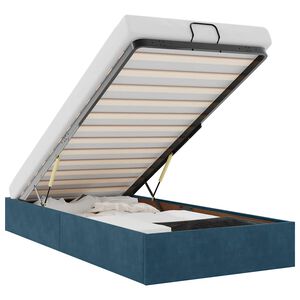 vidaXL Ottoman-Bett ohne Matratze Dunkelblau 80x200 cm Samt