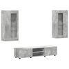 vidaXL TV-Schrankset FLORIN 3 pcs Beton Grau Holzwerkstoff